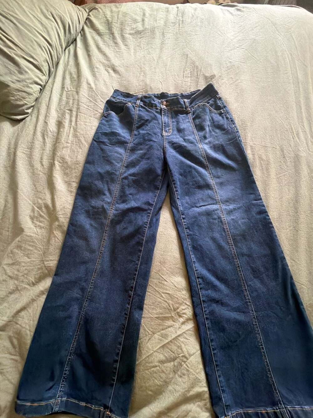 Sidefeel Women's Wide Leg Jeans Size 18
